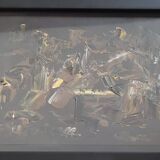 Painting old abstract composition abstraction xxth