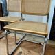 Pair of Cesca Italy caned chairs 1970