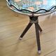 Selette / vintage plant holders tripod floral pattern