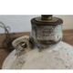 Alexandre Kostanda Rare Ceramic Leather-Rigged Lamp Base 1960