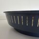 Flush-mounted metal frame with dark blue glass, Attributed to Stilnovo, 1950s, Italy.