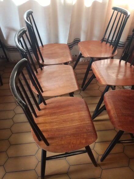 Fanett chair set by Ilmari Tapiovaraaa