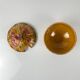 Sugar bowl barbotine Sarreguemines "cherry", 1970