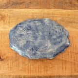 Handmade Ceramic Tray, Vintage Studio Pottery, Floral Blue White Pattern