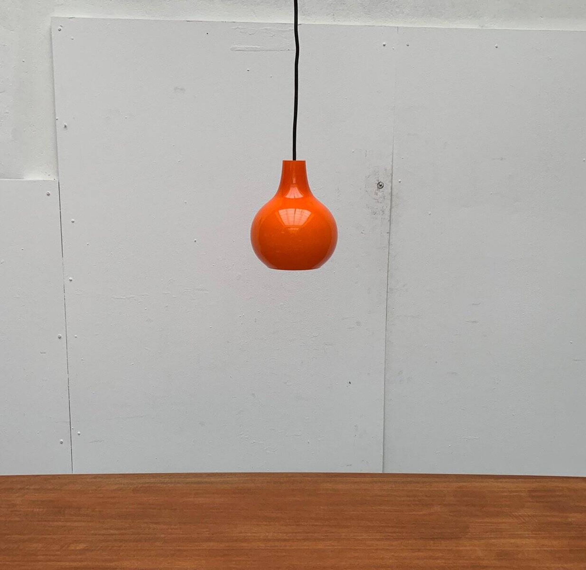 Mid-Century German Glass Pendant Lamp AH by Peill & Putzler, Set of 3