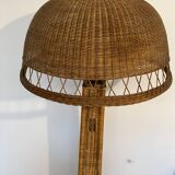 Rattan floor lamp