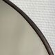 Irregular trapeze mirror organic brass black minimalist