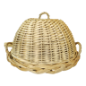 Wicker tray and bell