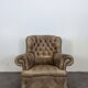 Windsor leather armchair