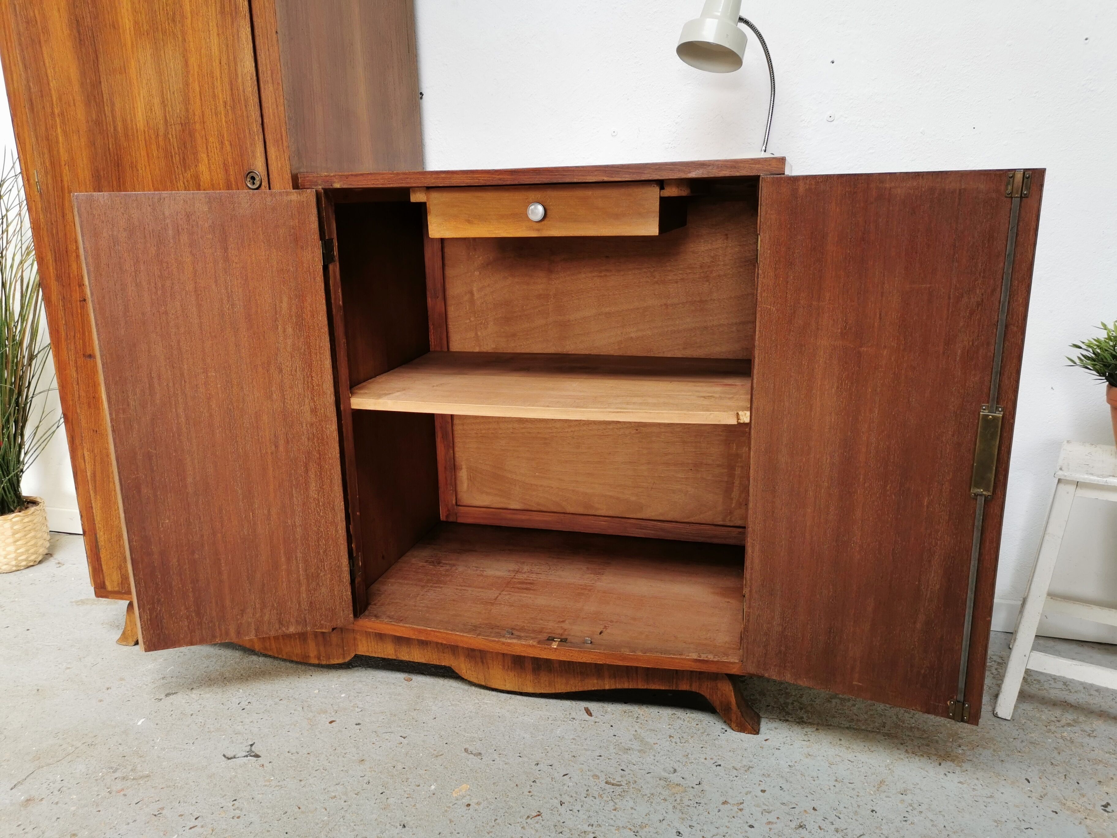 Vintage asymmetrical wardrobe