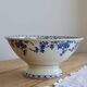 Saladier ancien porcelaine de Dresde bleu blanc