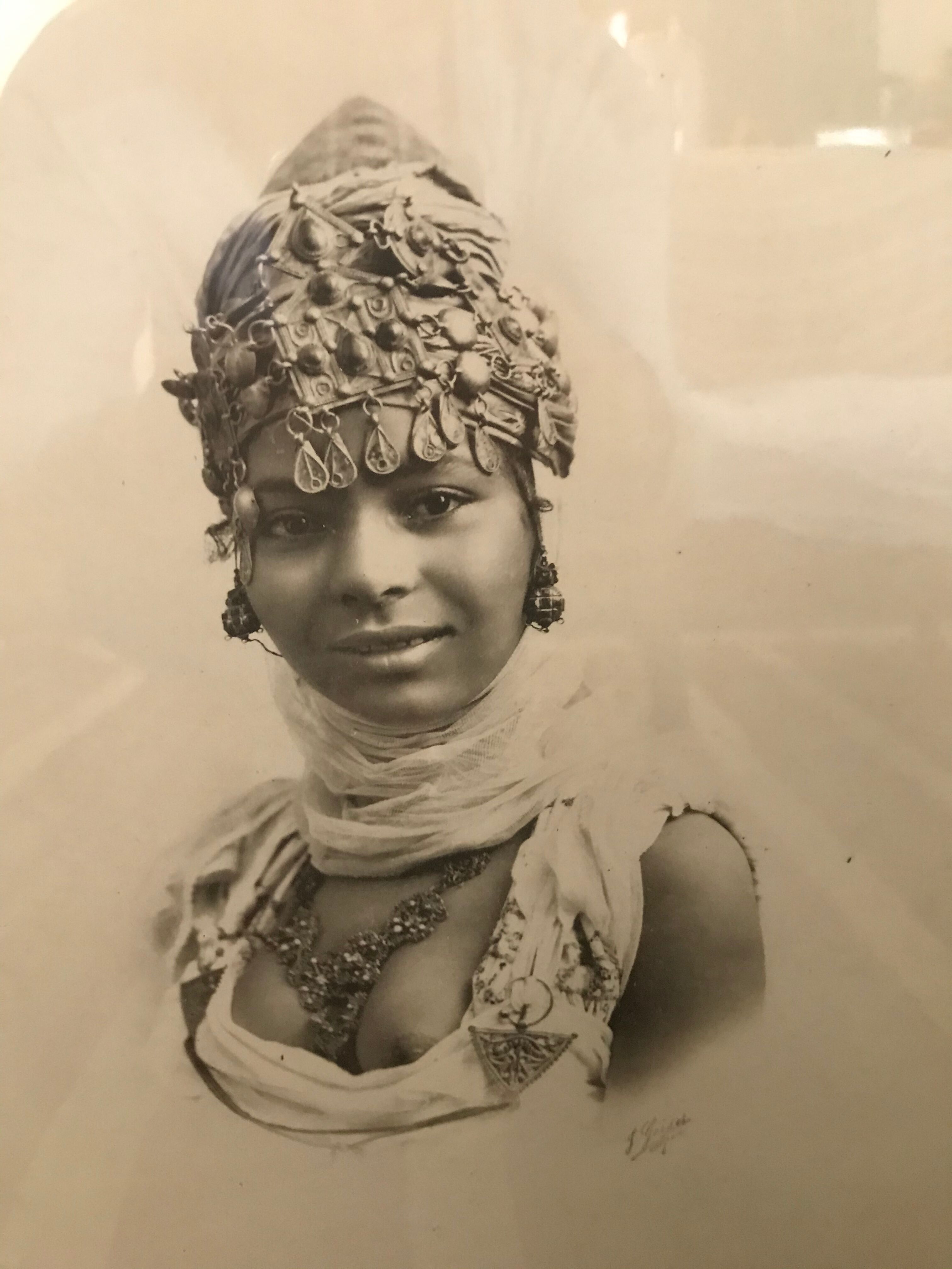 Lot of 2 orientalist photos signed