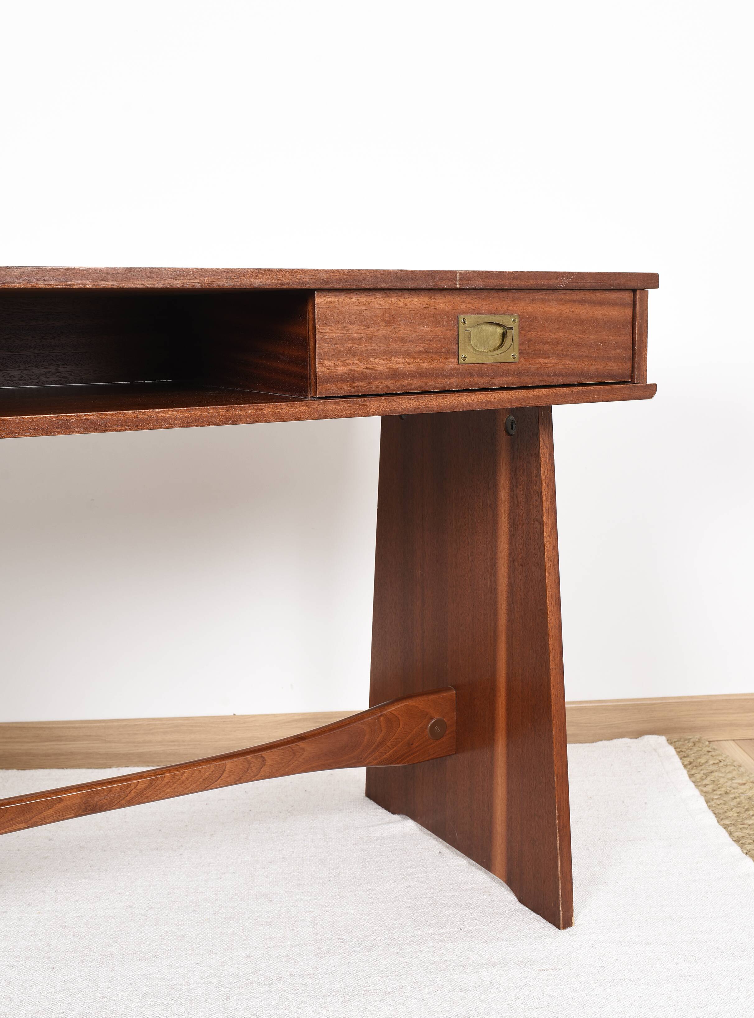 Teak desk, vintage, Gautier brand