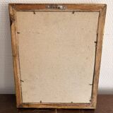 Antique Rectangular Carved Wooden Wall Mirror Louis XV XVI