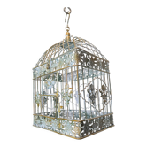 Weathered iron birdcage