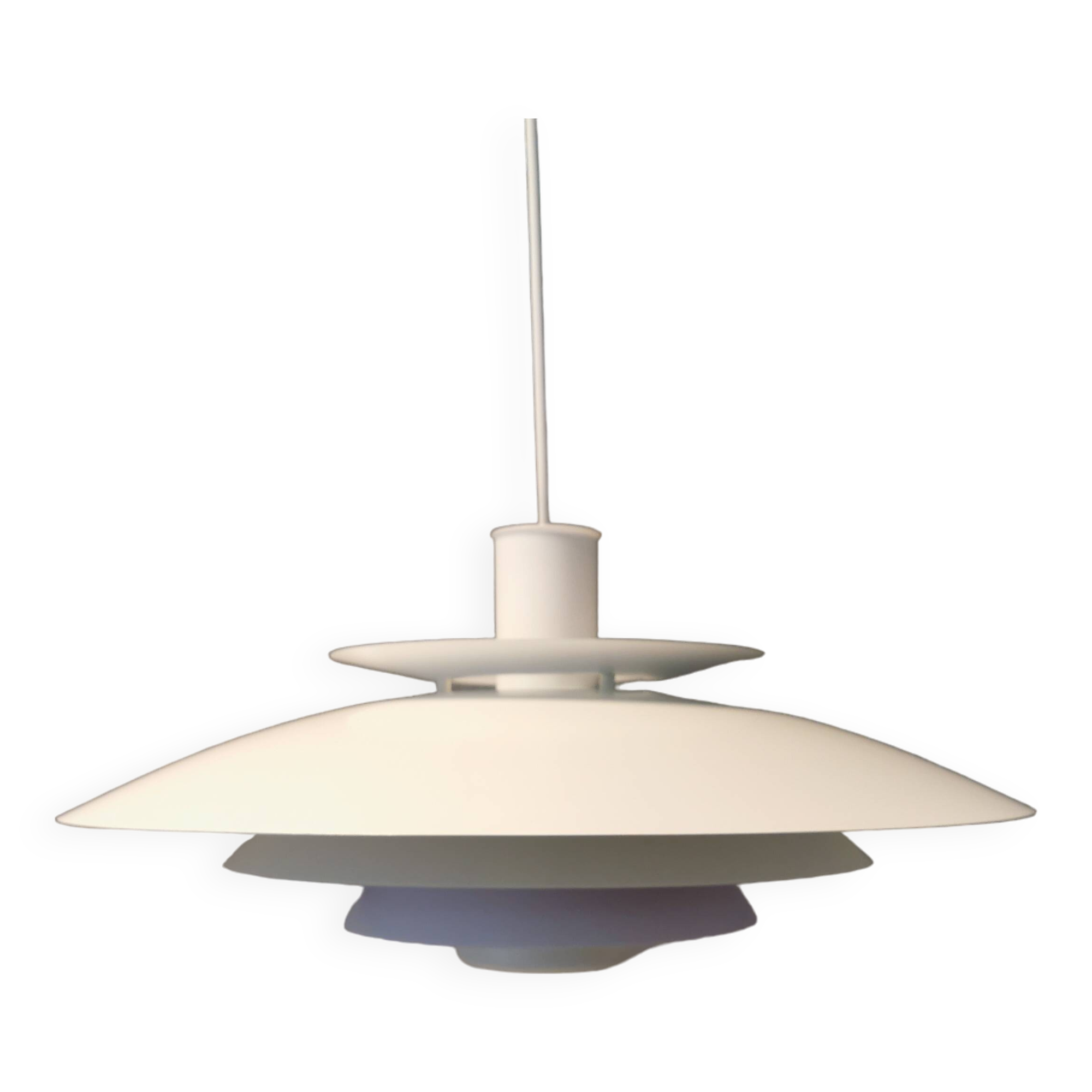 Large hanging lamp by Danish Form-Light 1980s. Multiple layers of shades.