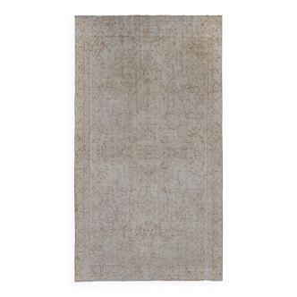 Vintage Turkish Oushak Handwoven Rug 144x265 cm
