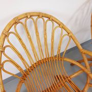 Pair of vintage rattan armchairs from the 60s