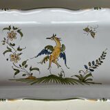 Rectangular dish in earthenware from Moustiers