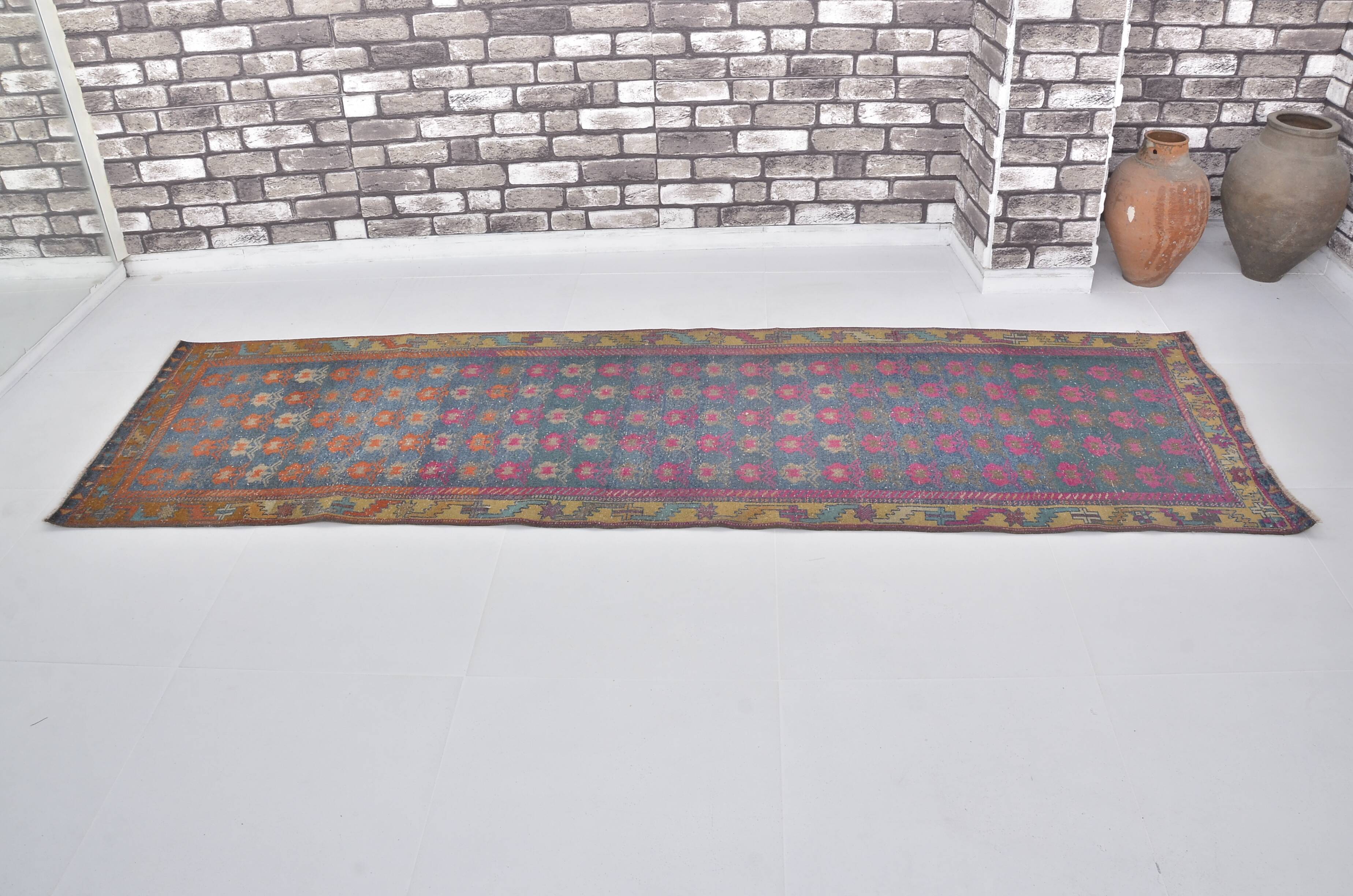 Geometric Design Oushak Runner Rug sku 2540