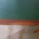 Minister's desk style L. Philippe – 2 drawers – cherry wood – faux leather desk mat