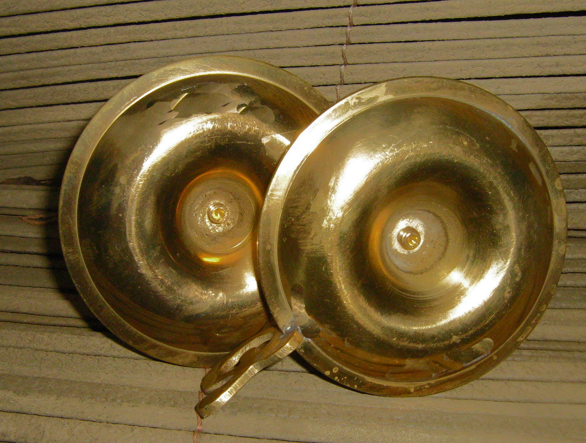 Lot de 2 bougeoirs laiton