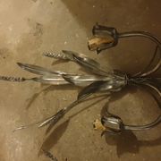 Pair of sconces sheaves of wheat 30x16x50 cm high.