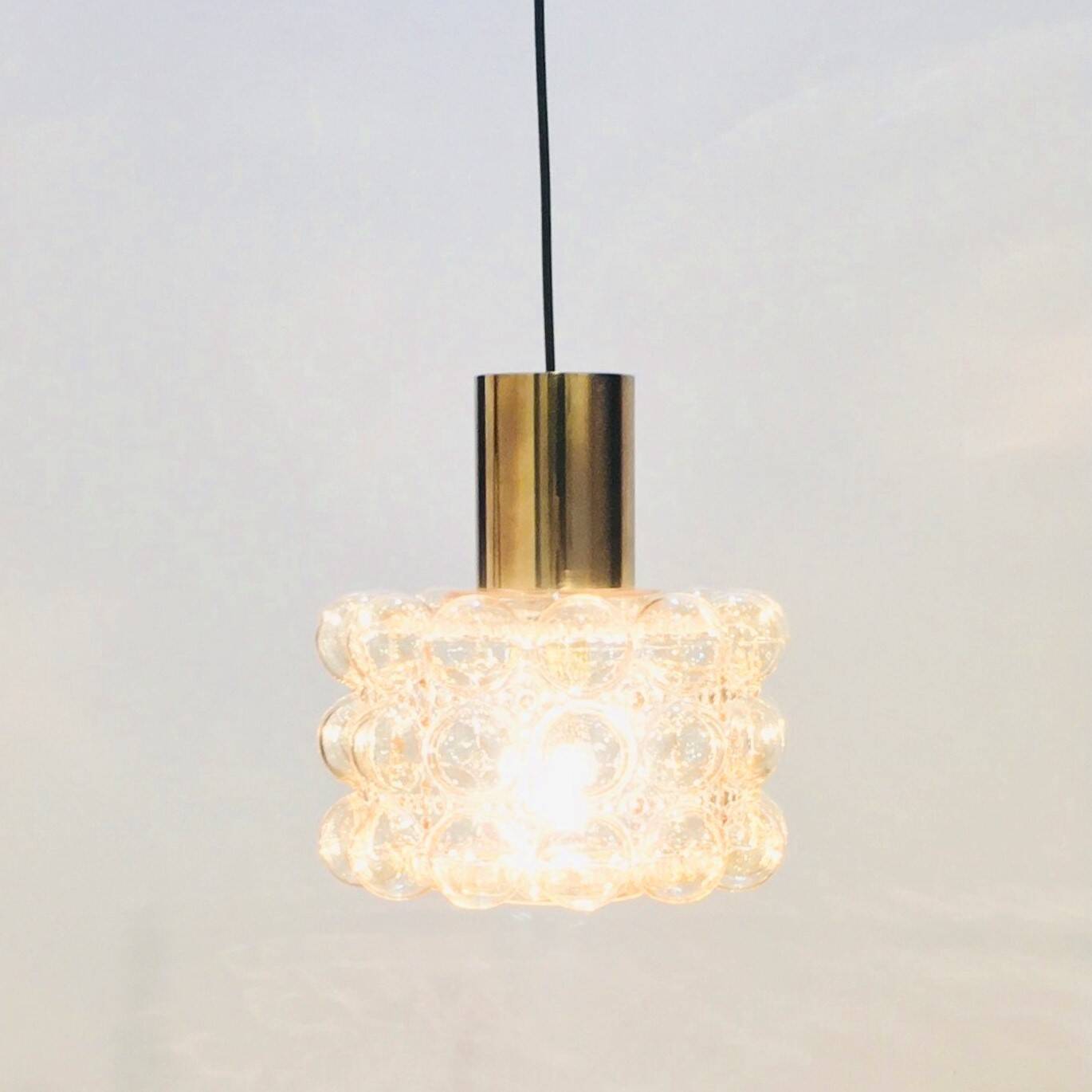 Large Mid-Century Bubble Glass Ceiling Light by H.Tynell for Limburg, 1960s