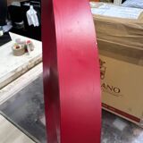 Vintage round red mirror 70´s