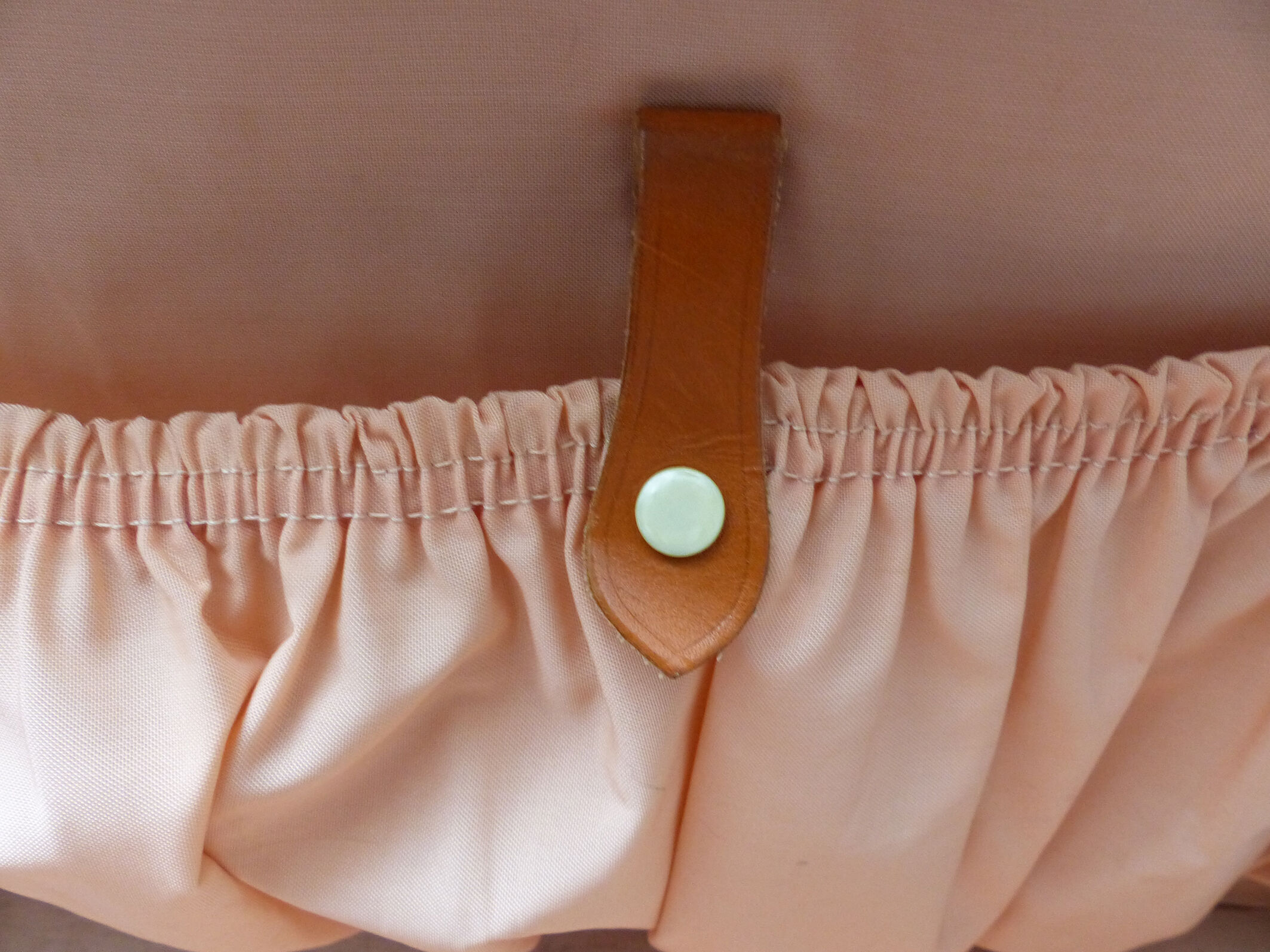 Vintage monogrammed leather jV case