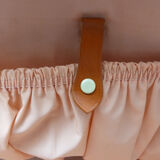 Vintage monogrammed leather jV case