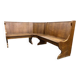 Vintage wooden corner bench