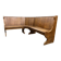 Vintage wooden corner bench