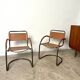 Pair of Effezeta camel cantilever armchairs, Made in Italy, 1970