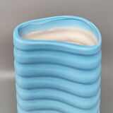 1960s Blue Vase in Laveno Ceramic. Made in Italy