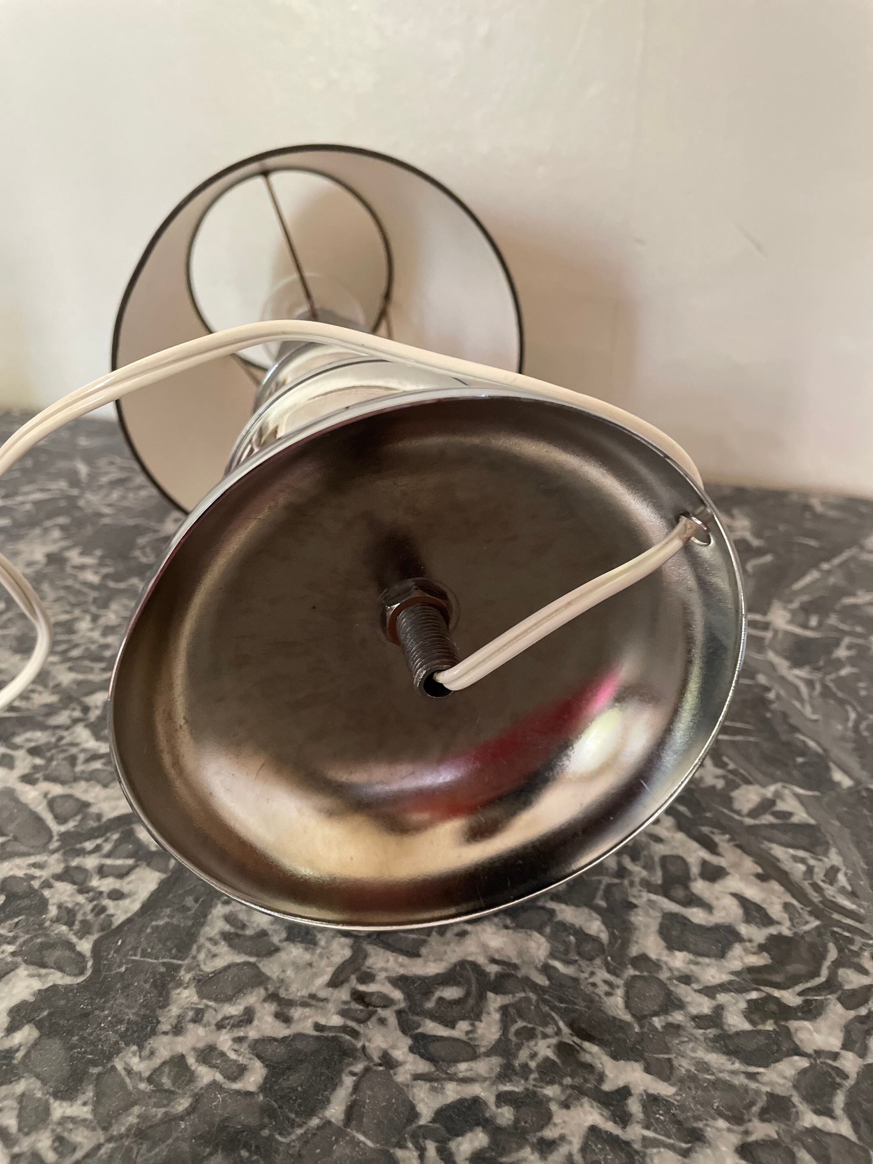 Lampe chromée années 70