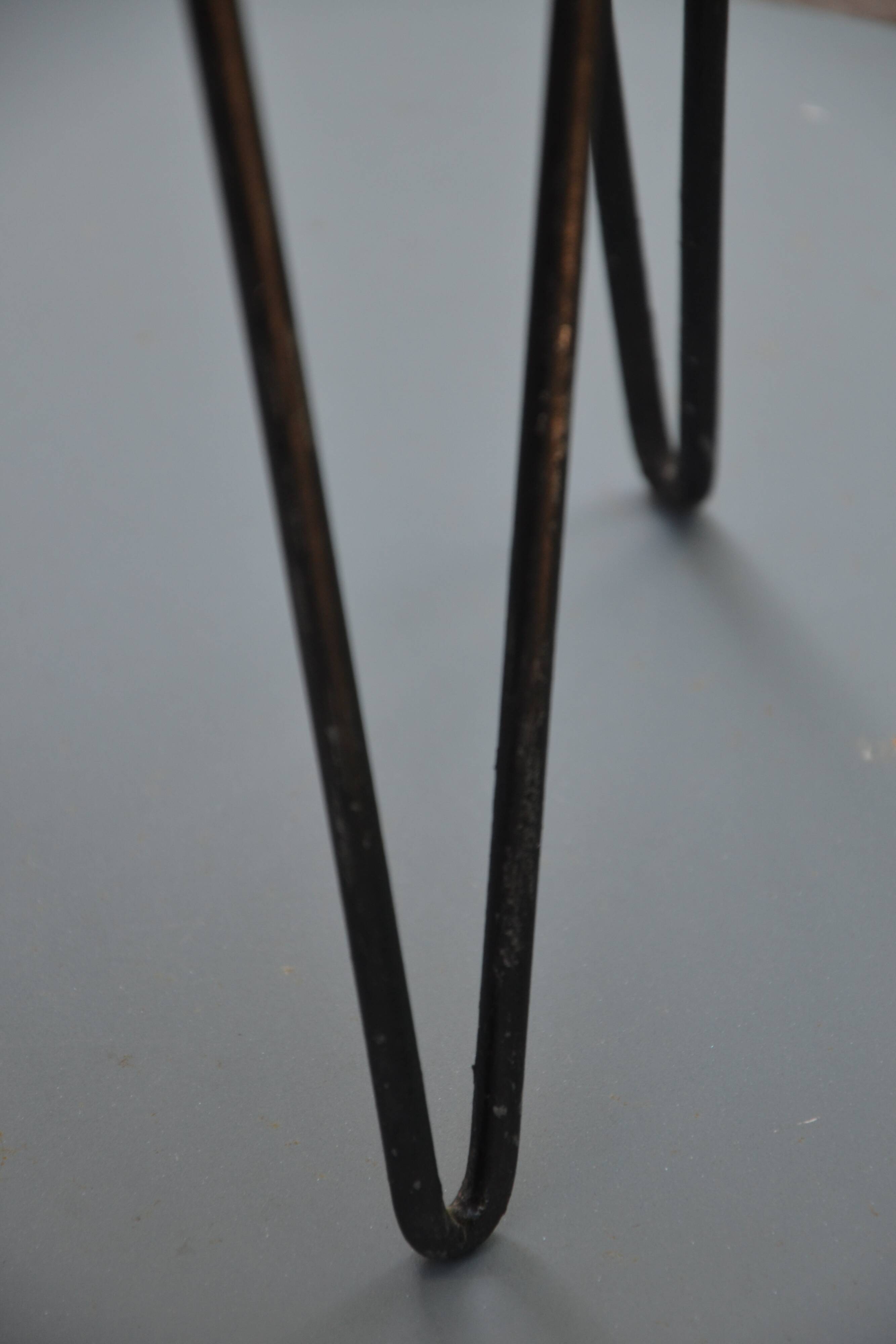 Iron and mosaic side table/plant stand