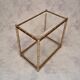 Pair of bamboo sofa ends - golden brass - ca 1980