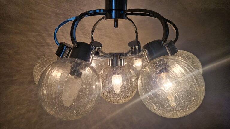 Rare Midcentury FlushMount or Chandelier Galaxy, Germany, 1970s