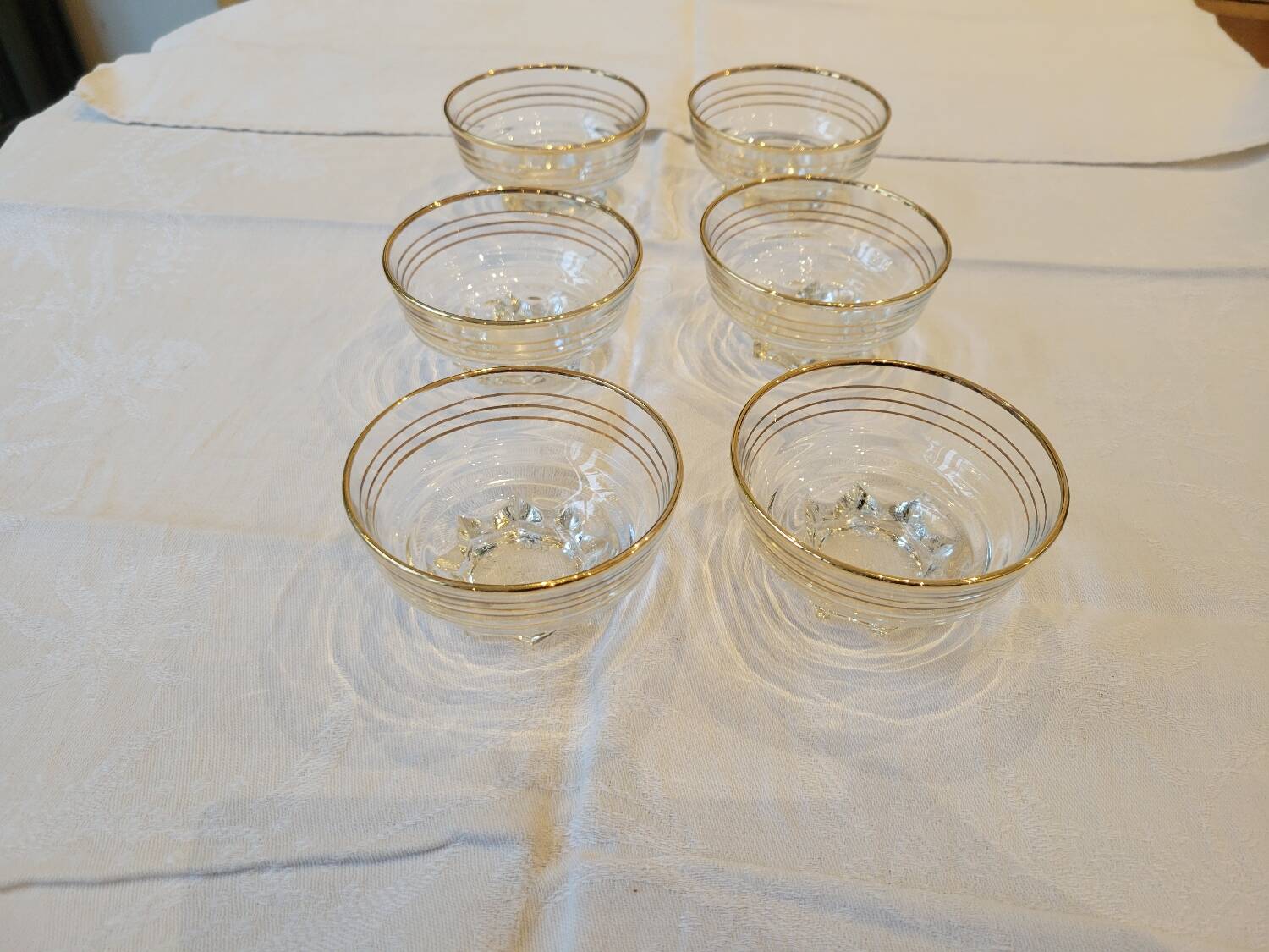 6 coupes à champagne 1930