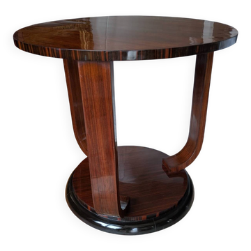 Art Deco Gueridon 1930 – Rosewood & Macassar Ebony Veneer