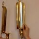 Pair of mid-century Swedish brass sconces