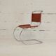 Chaise MR10 Mies Van Der Rorhe circa 1960 cuir cogna