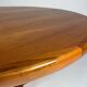 Danish teak round dining table extendable vintage design
