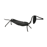 Dachshund basket, wrought iron 1950