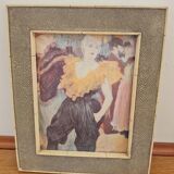 Galuchat frame + wood frame