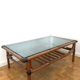 Vintage bamboo coffee table
