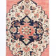 2x10 Faded Pink & Navy Blue Persian Runner Rug, 71x294Cm