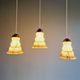 Art Deco pendant light in marbled opaline glass, 1920s-30s