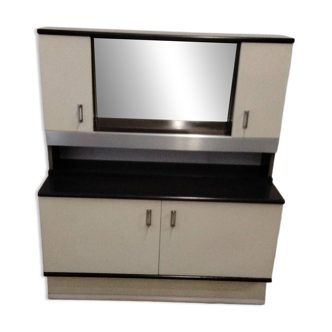 Bar cabinet / entrance furniture with a vintage 1970s mirror.